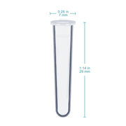 Close-up view showing the precise design and material of StonyLab 150 ul PP Inserts for 2 ml Autosampler Vials