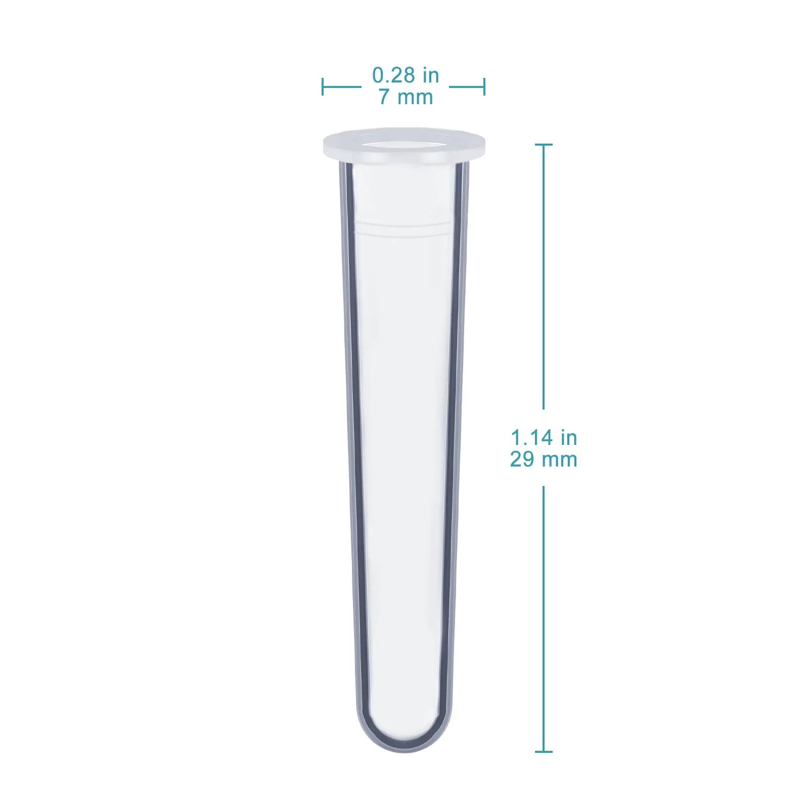 Close-up view showing the precise design and material of StonyLab 150 ul PP Inserts for 2 ml Autosampler Vials