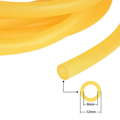 Rubber Tubing, 7/16in (12mm) O.D. 5/16in (8mm) I.D., 1-10 Meter - StonyLab Tubings 