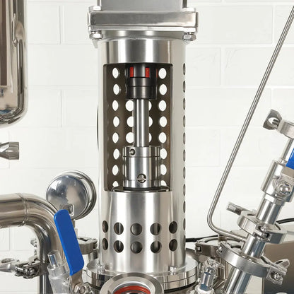 2 L jacketed 316L stainless steel reactor with mechanical stirrer and shell-and-tube condenser for laboratory chemical synthesis StonyLab