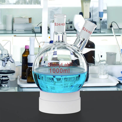2-Neck Round Bottom Flask with 24/40 Joint, 50-5000 ml Flasks-Round Bottom