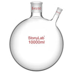 2-Neck Round Bottom Flask, 45/50 Center and 24/40 Side Joints, 5-10 L Flasks-Round Bottom-2 Neck 10 L