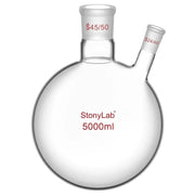 Alternative angle showing underlying build quality of StonyLab 2-Neck Round Bottom Flask