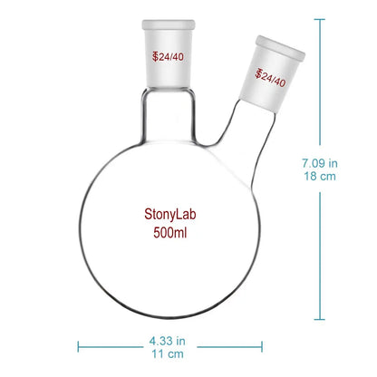 2 Neck Round Bottom Flask, 50-5000 ml Flasks - Round Bottom