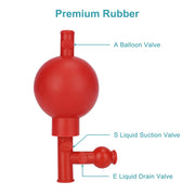 Side view and dimensional layout of the durable StonyLab Rubber Transfer Bulbs