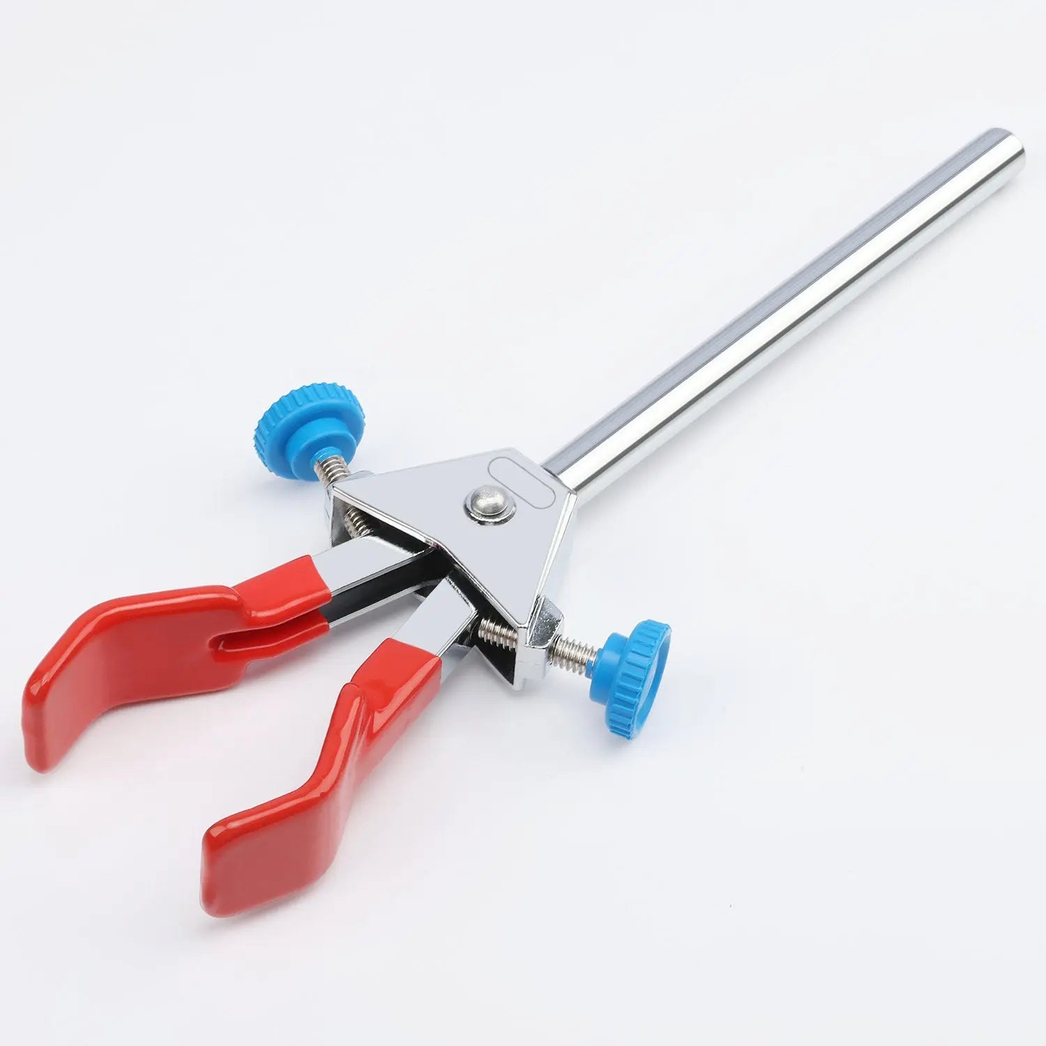 Alternative angle showing underlying build quality of StonyLab 2-Prong Dual Adjustable Swivel Clamp