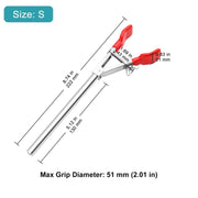 Close-up view showing the precise design and material of StonyLab 2-Prong Swivel Clamp