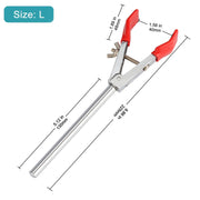 Side view and dimensional layout of the durable StonyLab 2-Prong Swivel Clamp