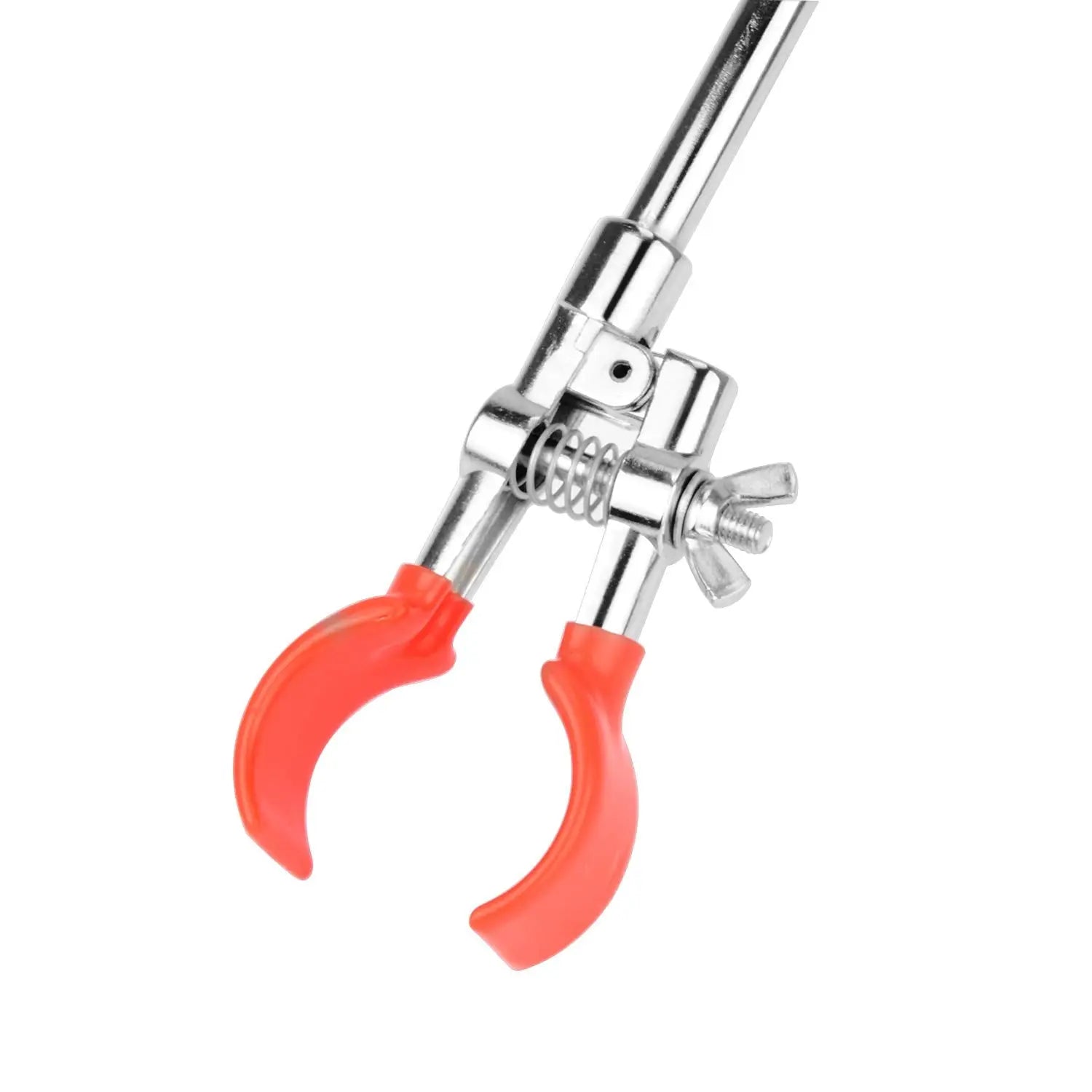 Side view and dimensional layout of the durable StonyLab 2-Prong Swivel Clamp