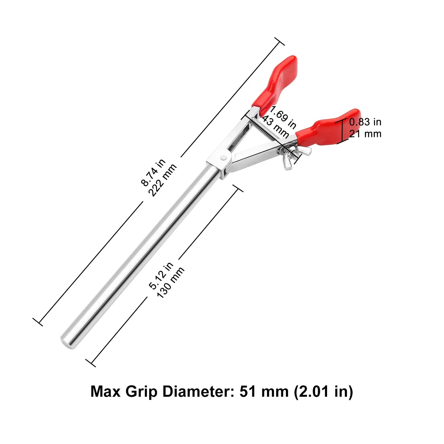 2 Prong Swivel Clamp, Single Adjust Clamps