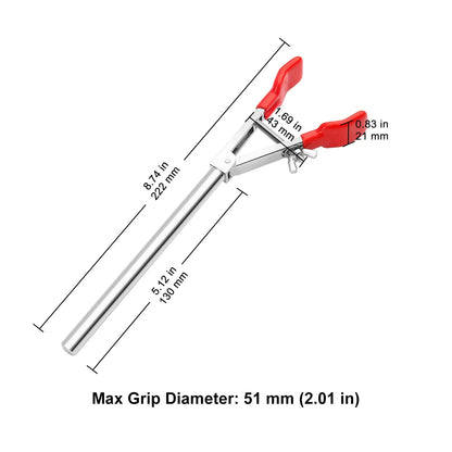 2 Prong Swivel Clamp, Single Adjust Clamps