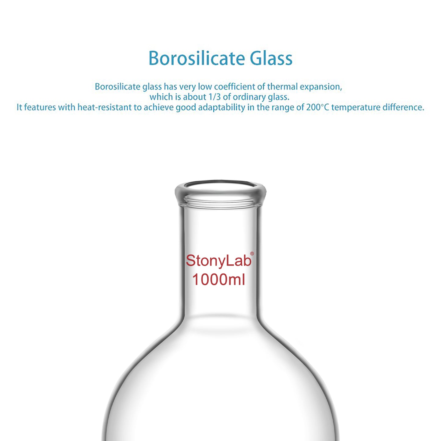 Long Neck Round Bottom Flask, 100-2000 ml