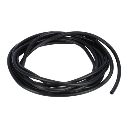 Black Rubber Tubing, 1/4-5/16 in ID x 3/8-15/32 in OD (6-8 mm x 9-12 mm), 1-5 m