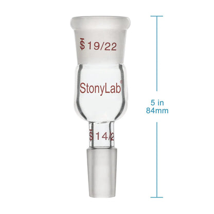 Glass 10/30 Outer to 14/20 Inner Joint Reducing Connecting Adapter Adapters - Connecting