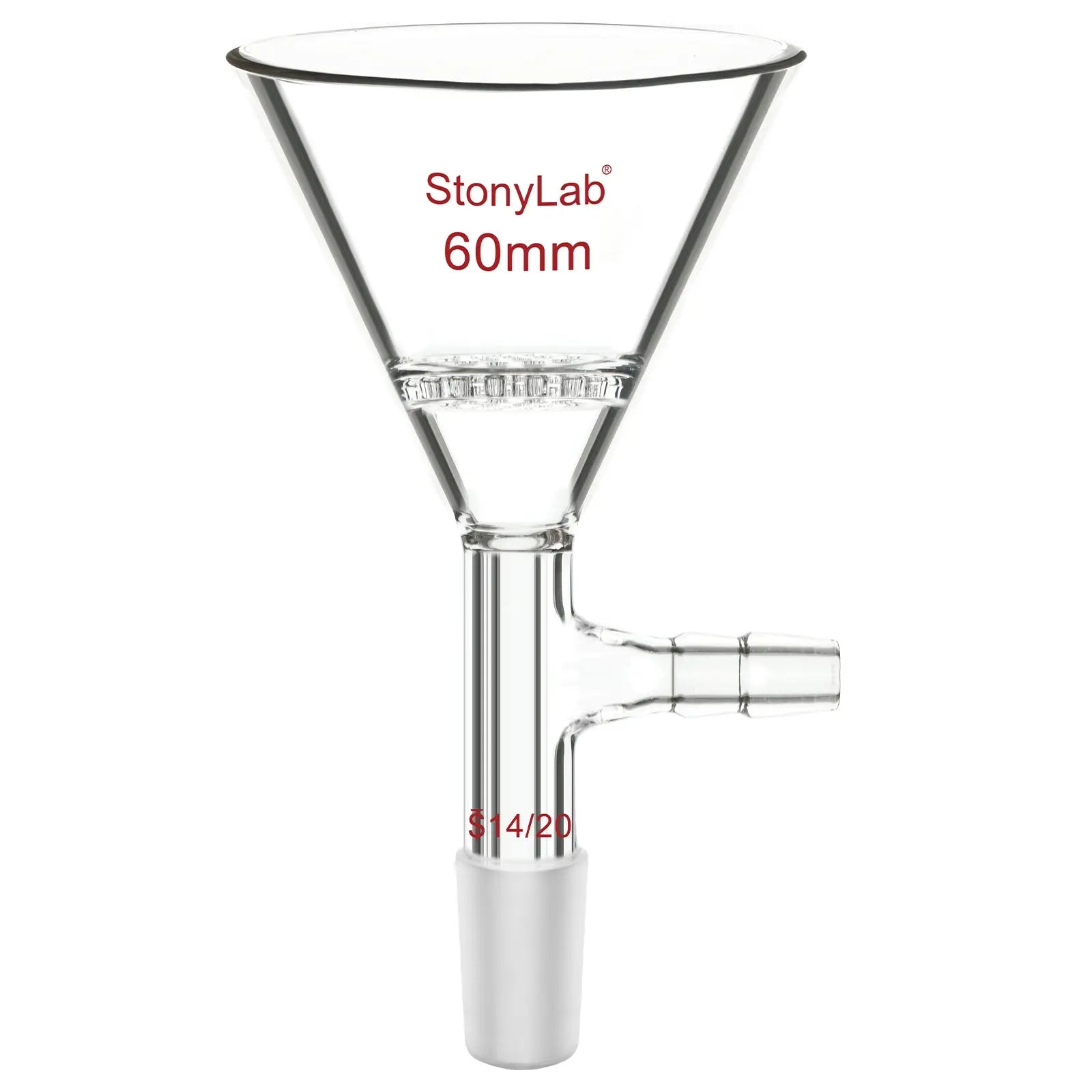 Triangular File Lab Triangular Filtration Funnel, 14/20 Joint - StonyLab