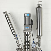 20 L jacketed 316L stainless steel reactor with mechanical stirrer and shell-and-tube condenser for laboratory chemical synthesis StonyLab