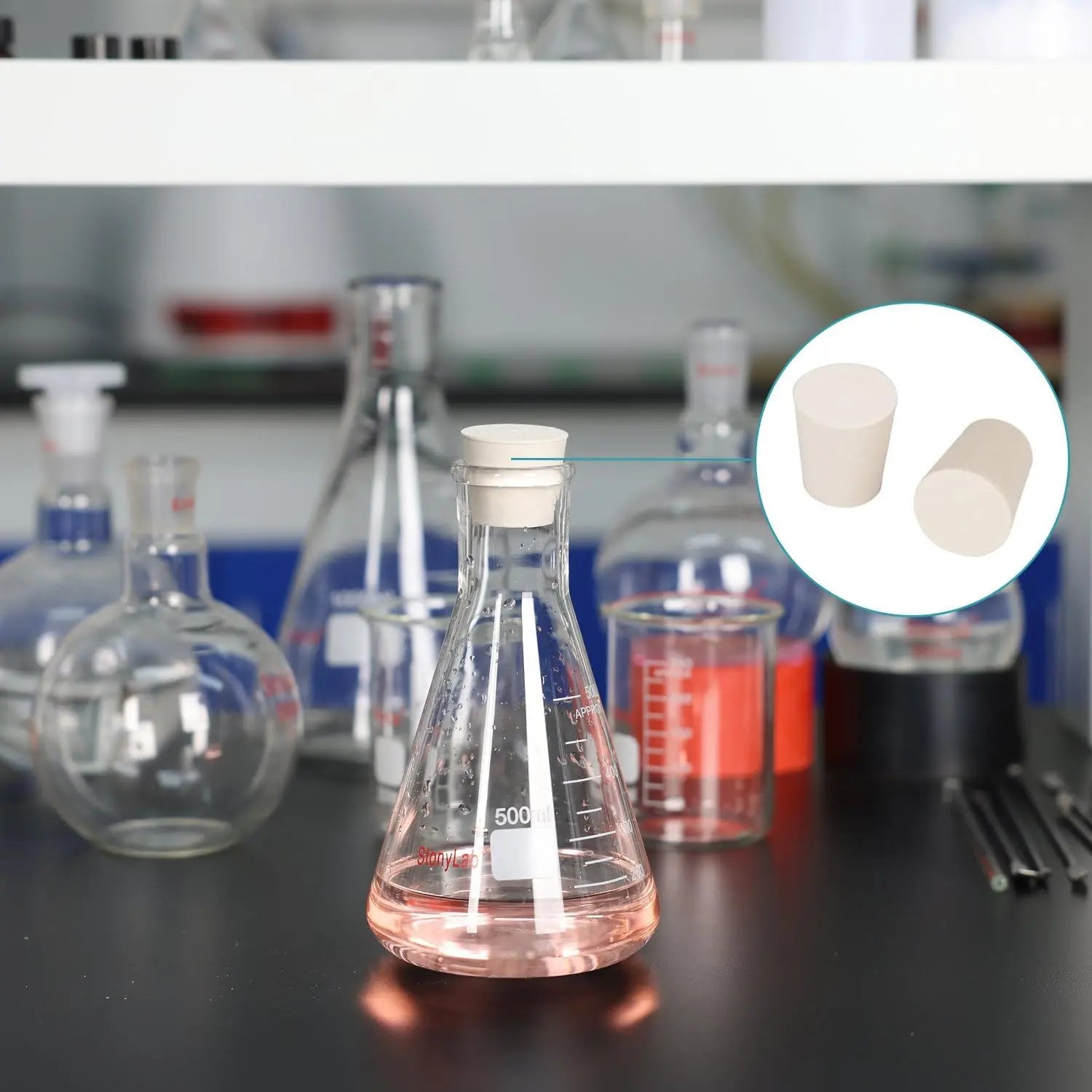 Comprehensive product view and setup components for StonyLab Rubber Stoppers