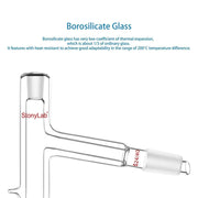 StonyLab 75 Degree Distillation Head with Vacuum Jacket heavy duty chemical processing configuration