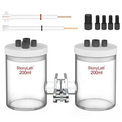 H-Type Electrolytic Cells with Two Electrodes [50-500 ml]