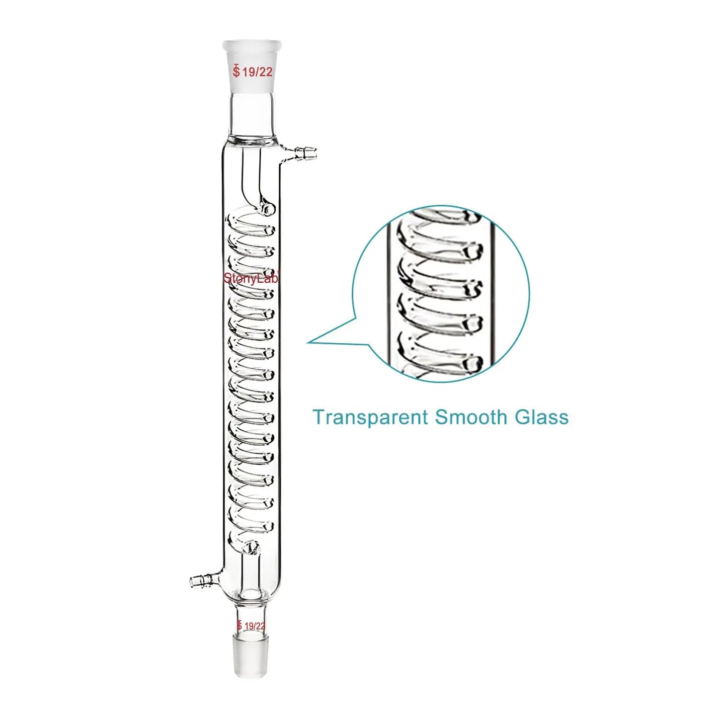 Glass Graham Condenser with 19/22 Joint Condensers