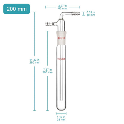 Glass Vacuum Cold Trap , 200/225/250 mm Bottles - Bubblers