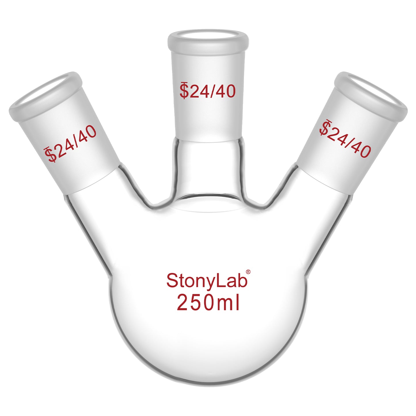 3 Neck Round Bottom Flask, 24/40 Joints, 50-5000 ml