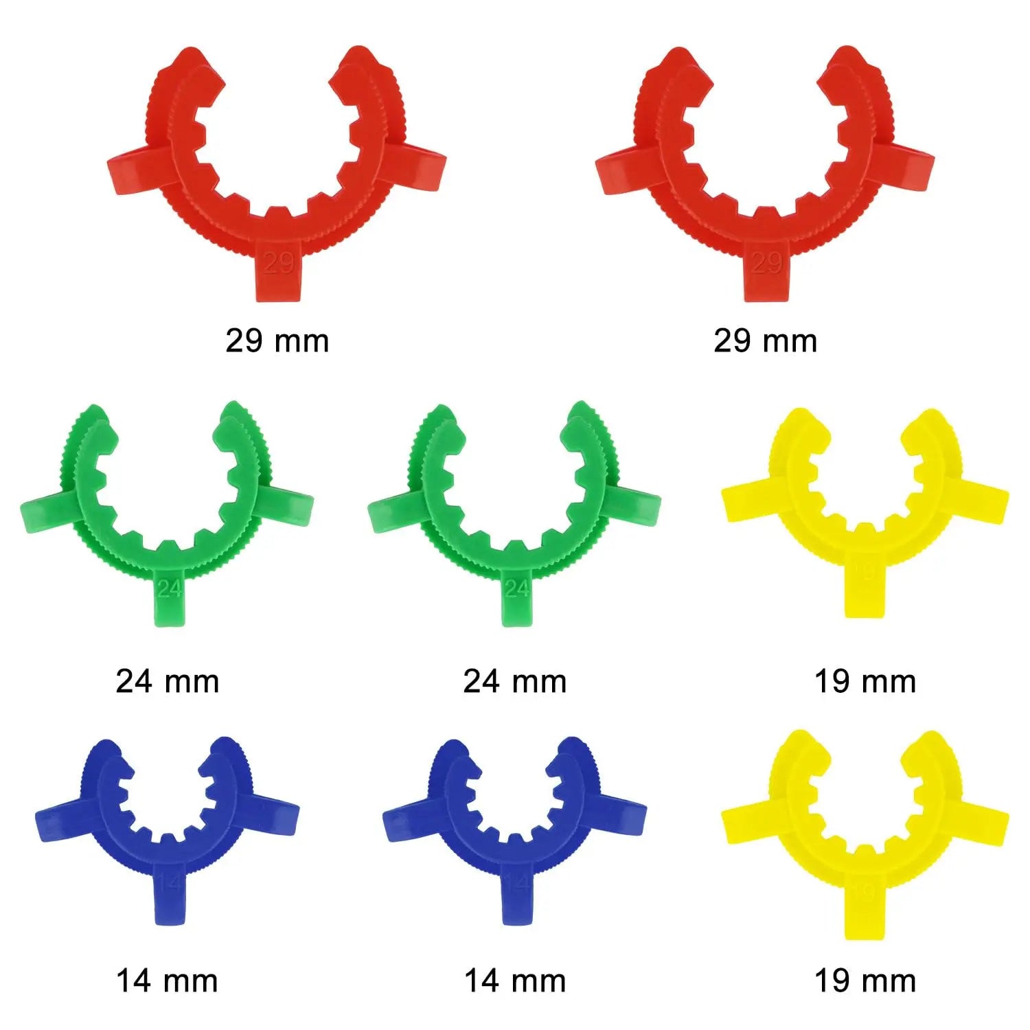 Close-up view showing the precise design and material of StonyLab Plastic Joint Clip Set