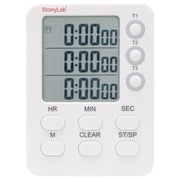 3-channel digital laboratory timer with hour minute second countdown and count up modes for laboratory experiments StonyLab