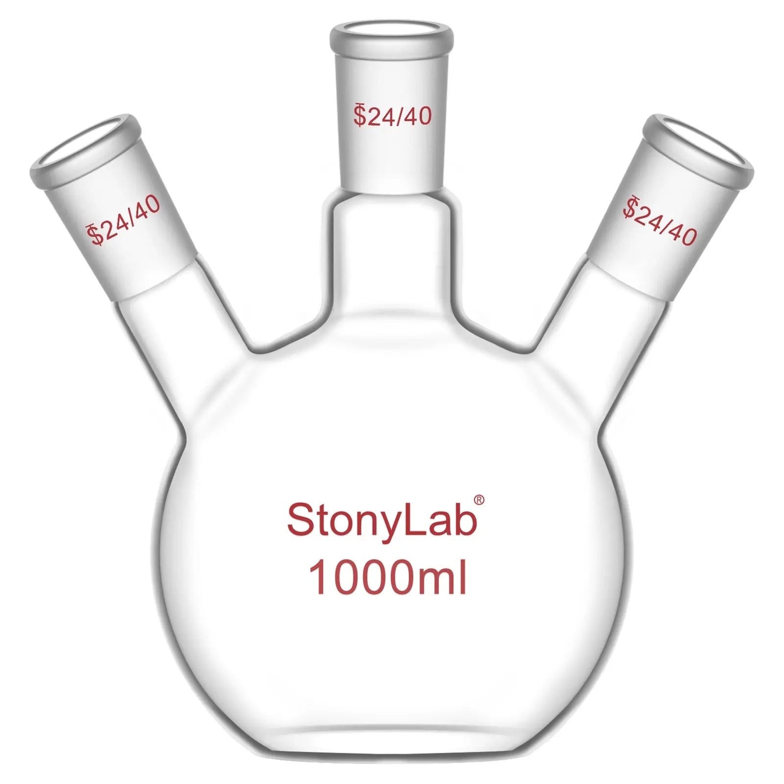 StonyLab 3-Neck Flat Bottom Flask for professional laboratory applications