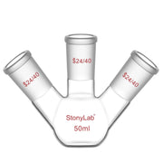 Comprehensive product view and setup components for StonyLab 3-Neck Flat Bottom Flask