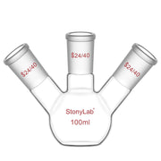 Comprehensive product view and setup components for StonyLab 3-Neck Flat Bottom Flask