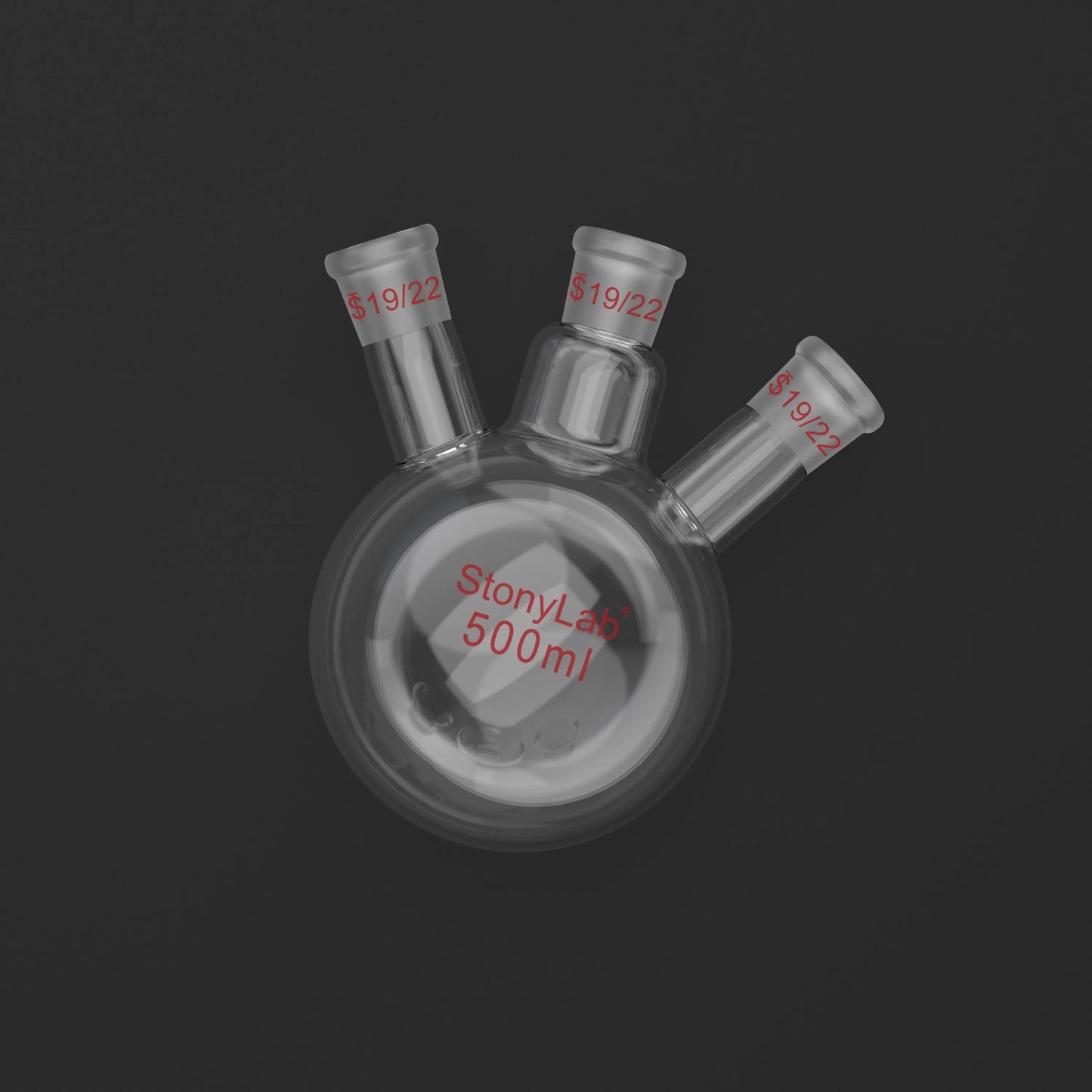 3 Neck Round Bottom Flask, 19/22 Joints, 50-5000 ml Flasks-Round Bottom-3 Neck