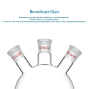 StonyLab 3-Neck Round Bottom Flask heavy duty chemical processing configuration