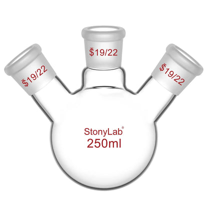 3-Neck Round Bottom Flask, 19/22 Joints, 50-5000 ml Flasks-Round Bottom-3 Neck