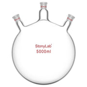 Comprehensive product view and setup components for StonyLab 3-Neck Round Bottom Flask