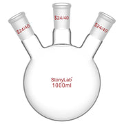 StonyLab 3-Neck Round Bottom Flask for professional laboratory applications