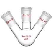Comprehensive product view and setup components for StonyLab 3-Neck Round Bottom Flask