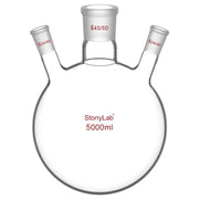 Comprehensive product view and setup components for StonyLab 3-Neck Round Bottom Flask