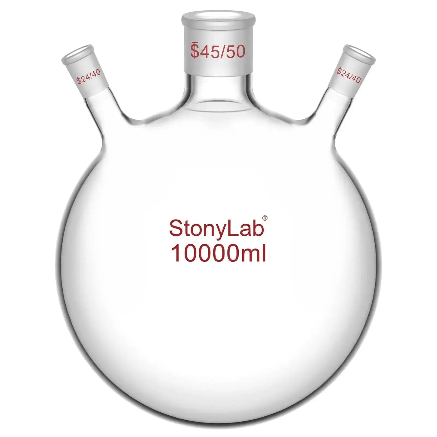 3-Neck Round Bottom Flask, 45/50 Center and two 24/40 Side Joints, 5L Flasks-Round Bottom-3 Neck
