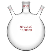 Comprehensive product view and setup components for StonyLab 3-Neck Round Bottom Flask