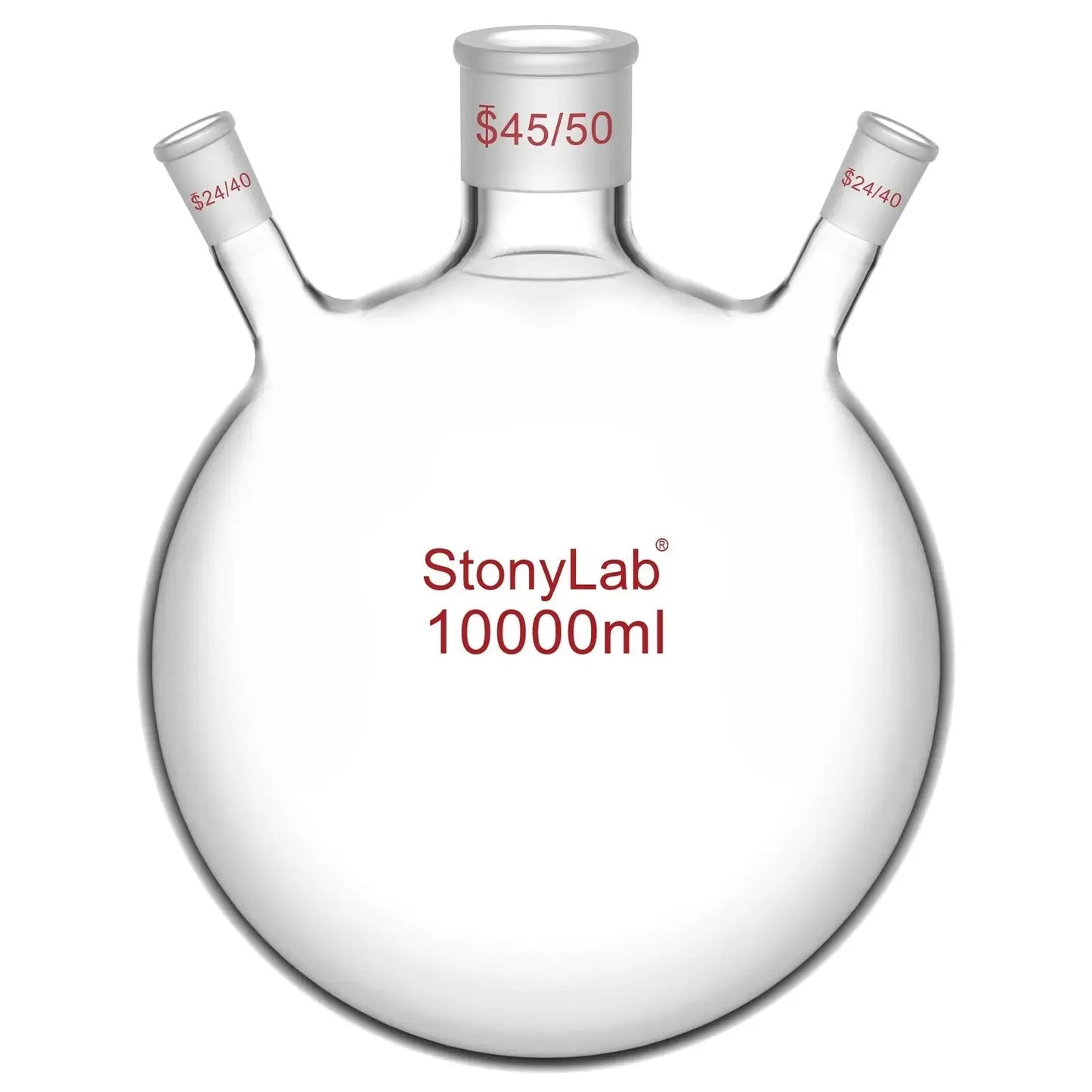 3-Neck Round Bottom Flask, 45/50 Center and two 24/40 Side Joints, 5L Flasks-Round Bottom-3 Neck