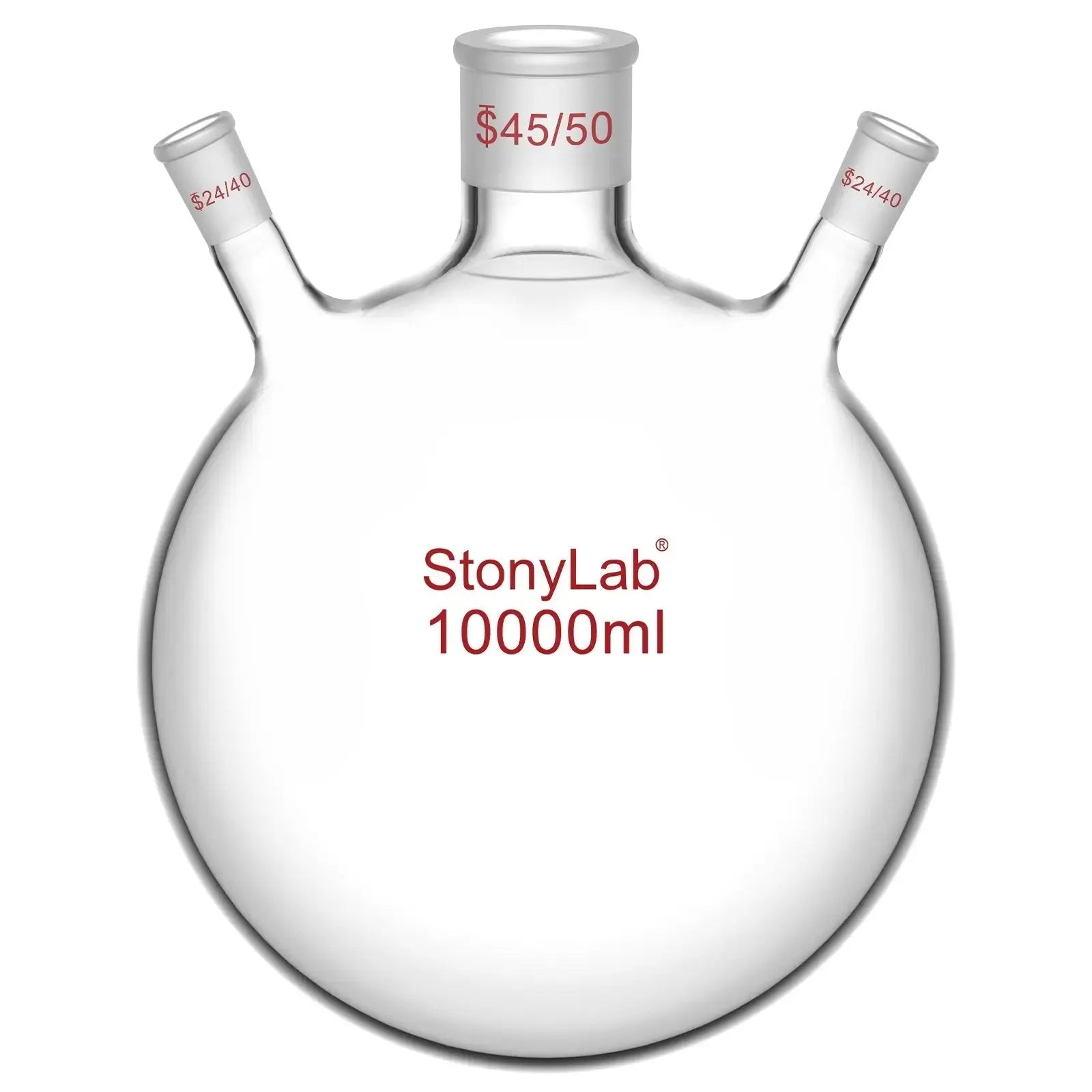 3-Neck Round Bottom Flask, 45/50 Center and two 24/40 Side Joints, 5L Flasks-Round Bottom-3 Neck