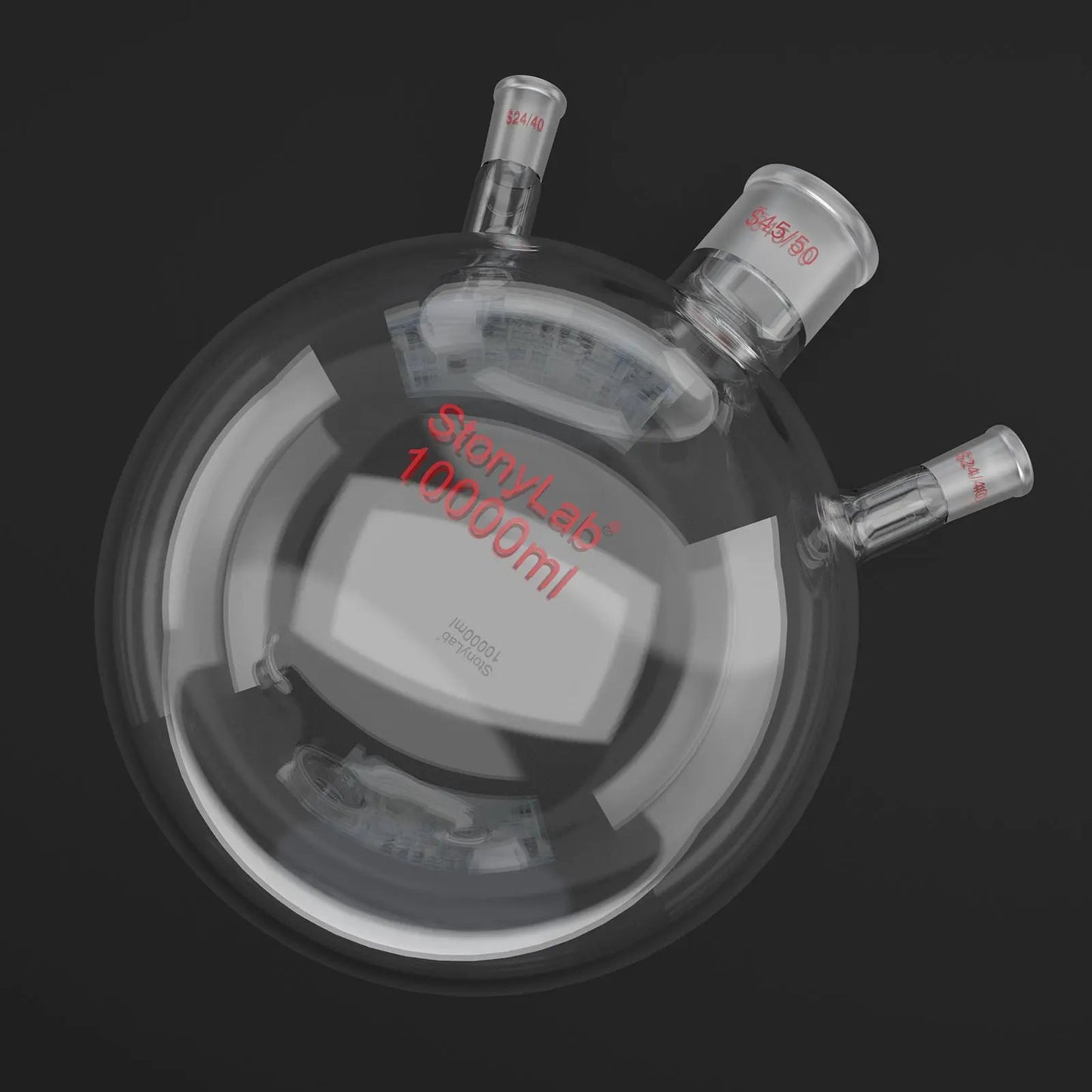 3-Neck Round Bottom Flask, 45/50 Center and two 24/40 Side Joints, 5L Flasks-Round Bottom-3 Neck