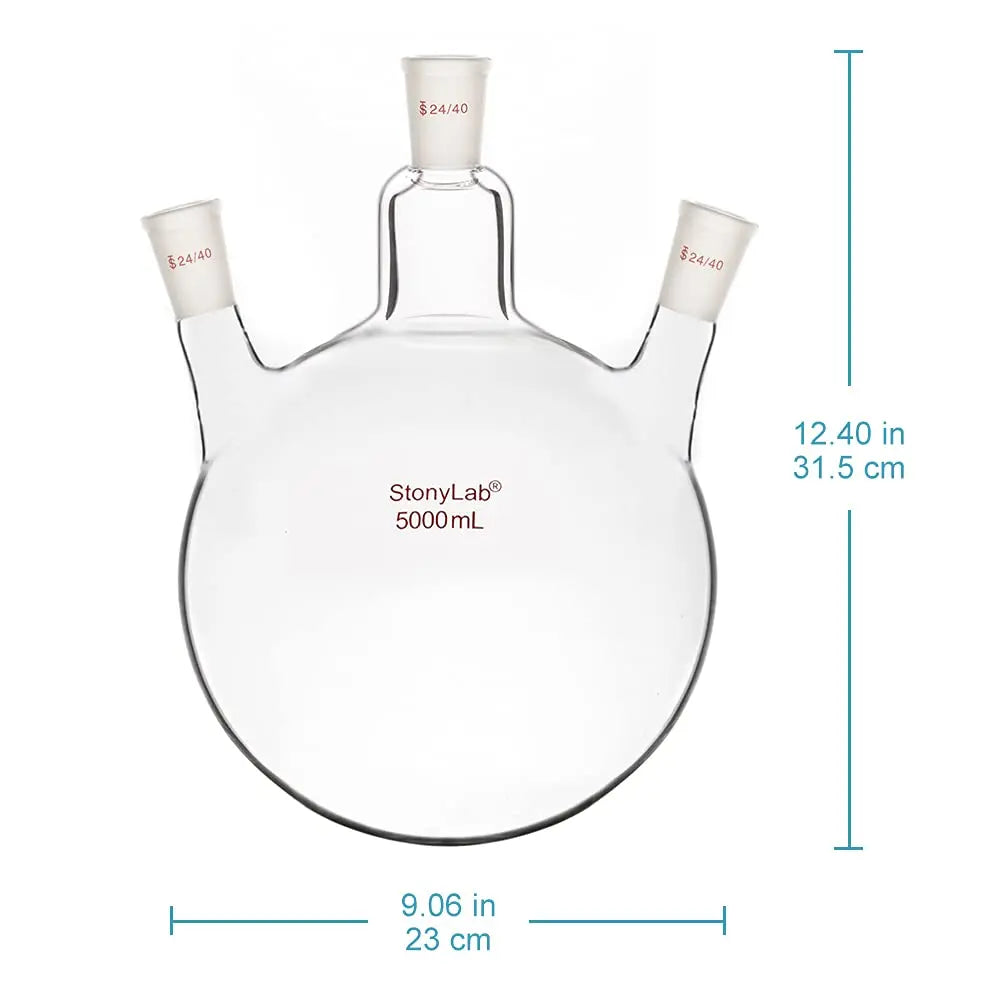 3 Neck Round Bottom Flask, 50-5000 ml Flasks - Round Bottom