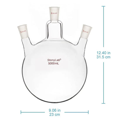 3 Neck Round Bottom Flask, 50-5000 ml Flasks - Round Bottom