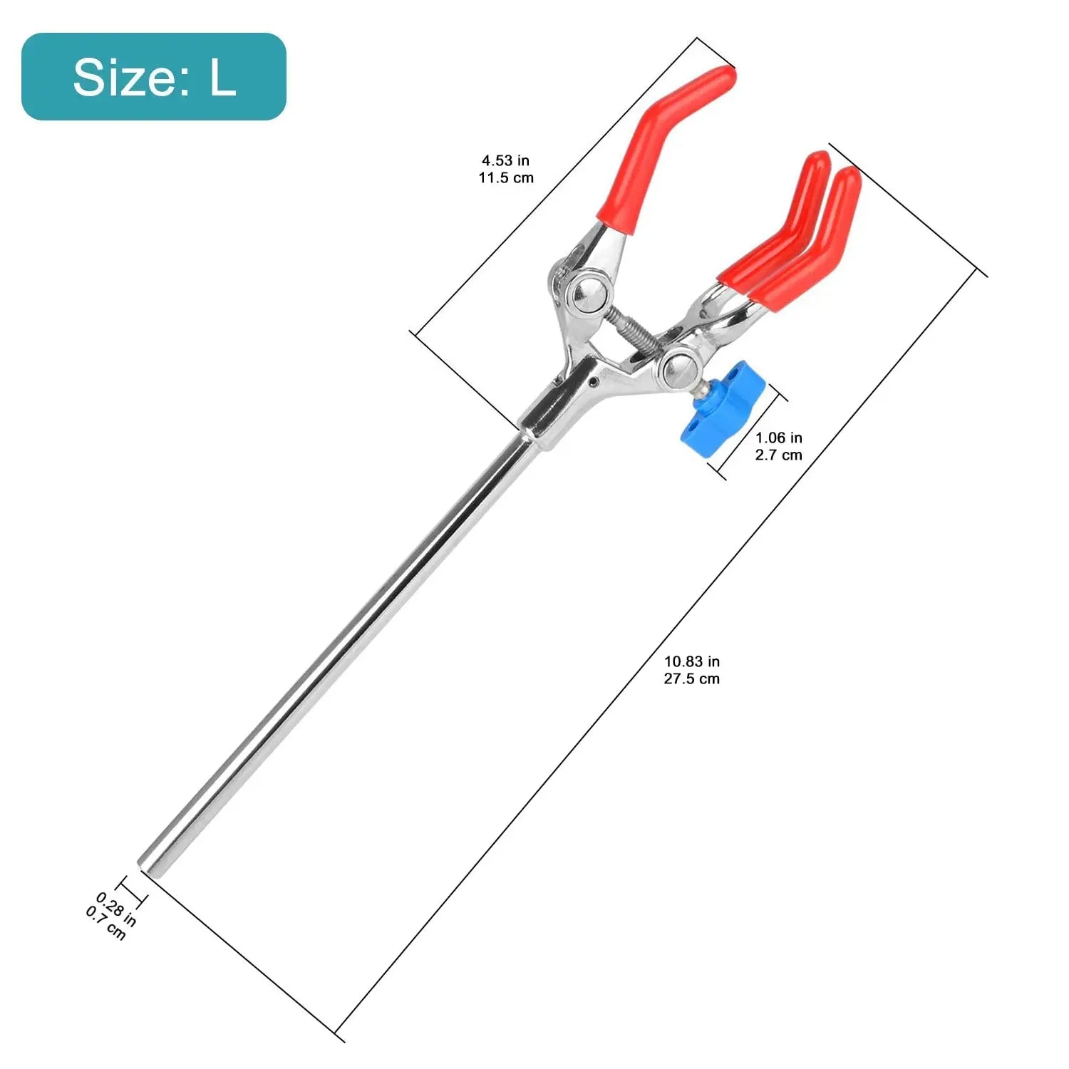 StonyLab 3-Prong Swivel Clamp heavy duty chemical processing configuration