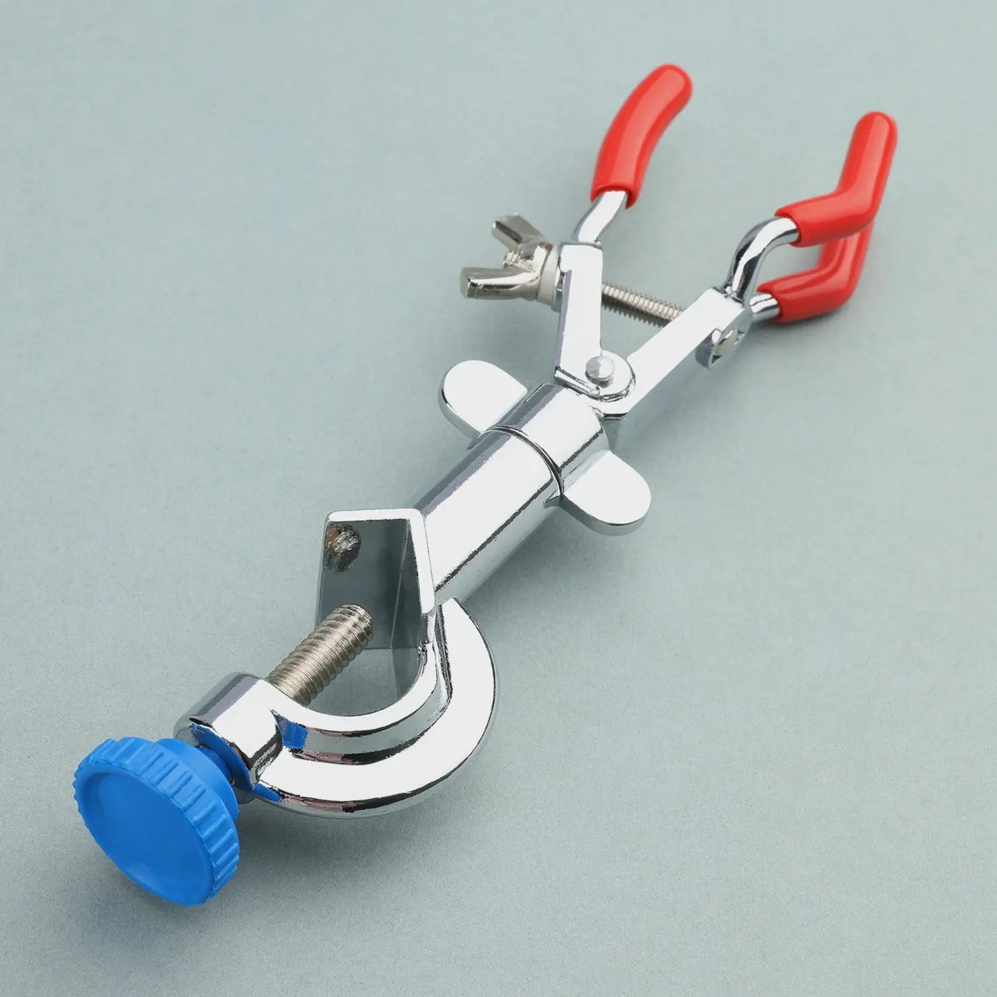 3 Prong Swivel Clamp with Boss Head, Single Adjust Swivel Clamp