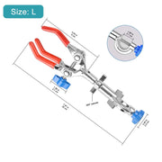 StonyLab 3-Prong Swivel Clamp heavy duty chemical processing configuration