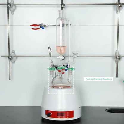 3 Straight Neck Round Bottom Flask, 24/40 Joints, 250-2000ml Flasks-Round Bottom-3 Neck