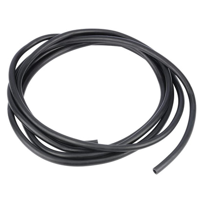Black Rubber Tubing, 1/4-5/16 in ID x 3/8-15/32 in OD (6-8 mm x 9-12 mm), 1-5 m